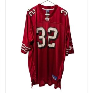 NFL San Francisco 49ers Jersey Kevin Barlow #32 red jersey size 2XL